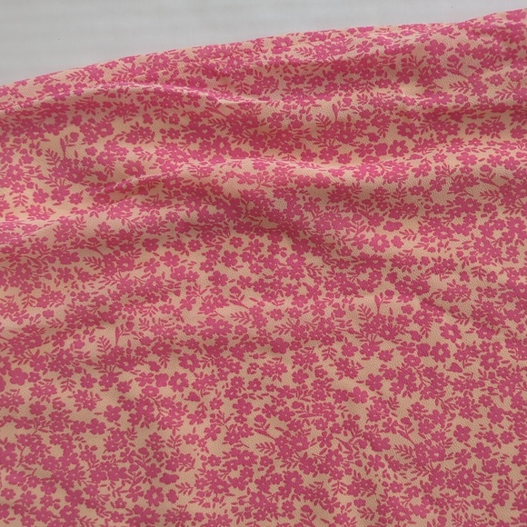 NWT Wild Fable Floral Ruffle Hem Midi Skirt LARGE Pink Dainty - Picture 4 of 14